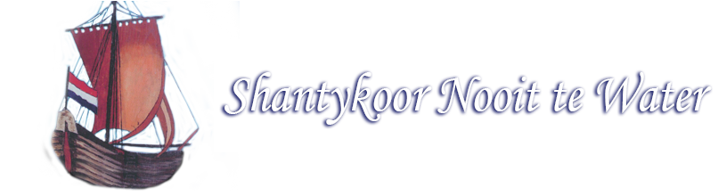 Shantykoor Nooit te Water Logo